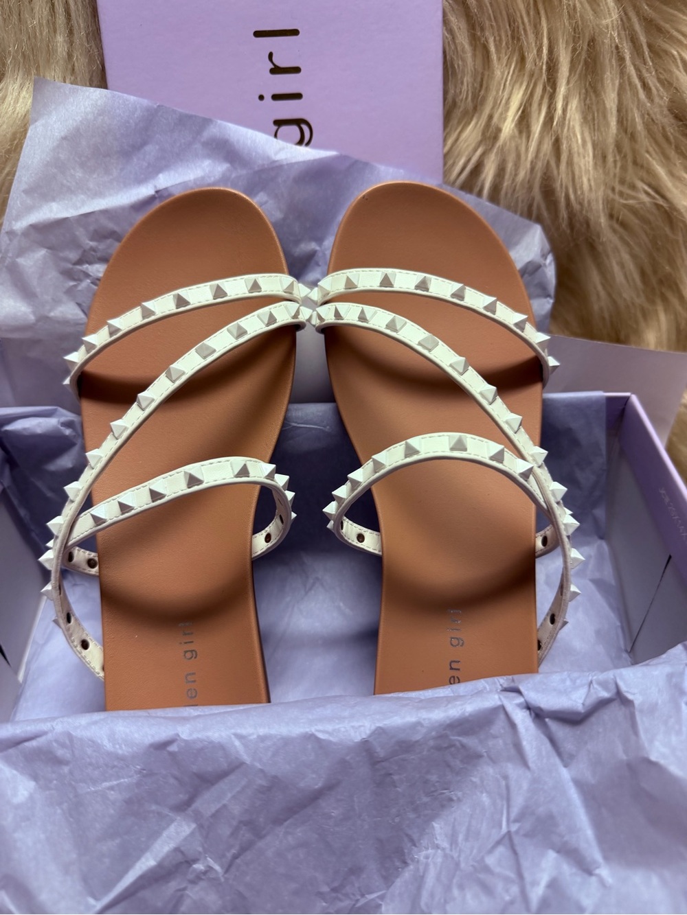 NWT Studded Triple-Strap Women’s Sandals SIZE 9